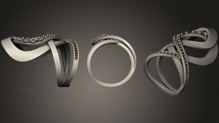 Ювелирные перстни и кольца (Кольцо 230, JVLRP_0712) 3D модель для ЧПУ станка